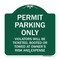 Signmission Permit Parking Violators Ticketed Booted or Towed Owners Risk & Ex Alum, 18" L, 18" H, GW-1818-23315 A-DES-GW-1818-23315 - alternate 1
